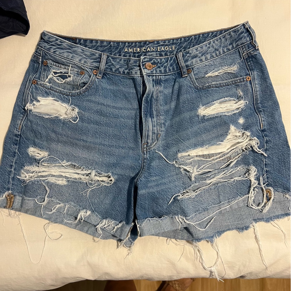 American Eagle Tomgirl Midi Jean Short Sz 16